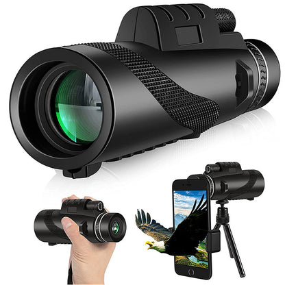 Professional 80x100 Monocular Telescope – HD Optics & Night Vision
