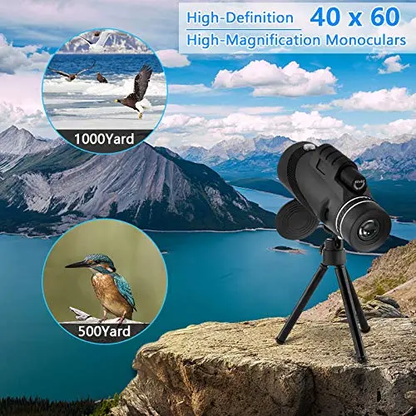 Professional 80x100 Monocular Telescope – HD Optics & Night Vision
